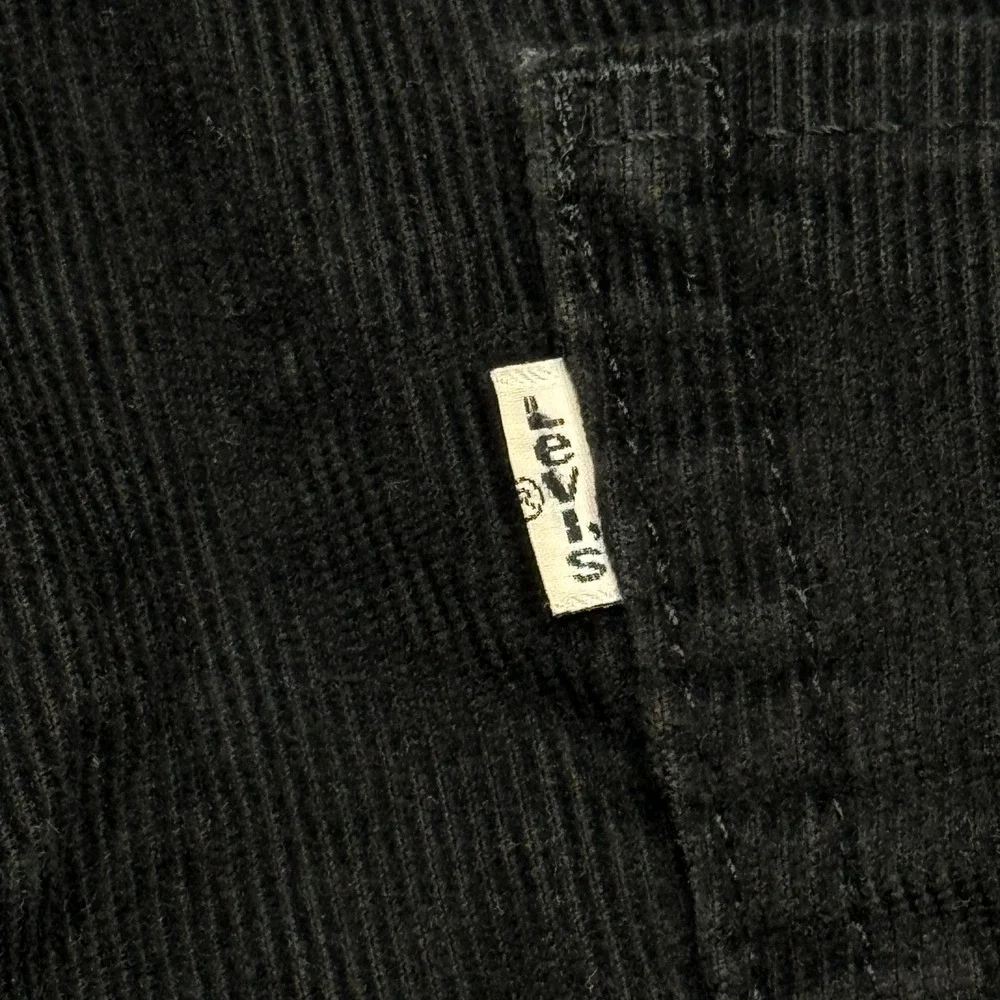 Levi's 511 Pants‎ Mens Size 38x30 Black Cotton Blend Skinny Corduroy Stretch